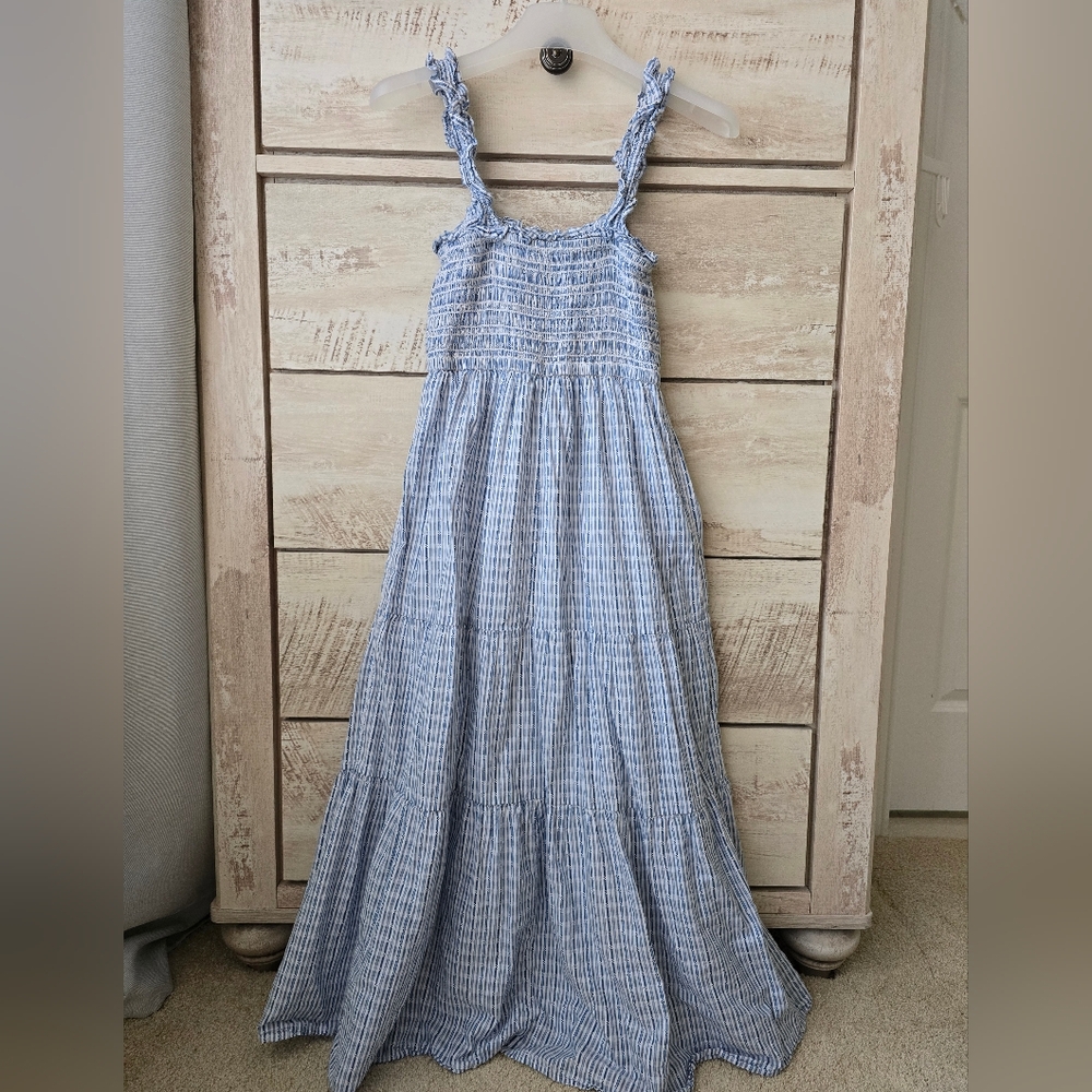 American Eagle Ruffle Smocked Midi Dress - Picture 7 of 7
